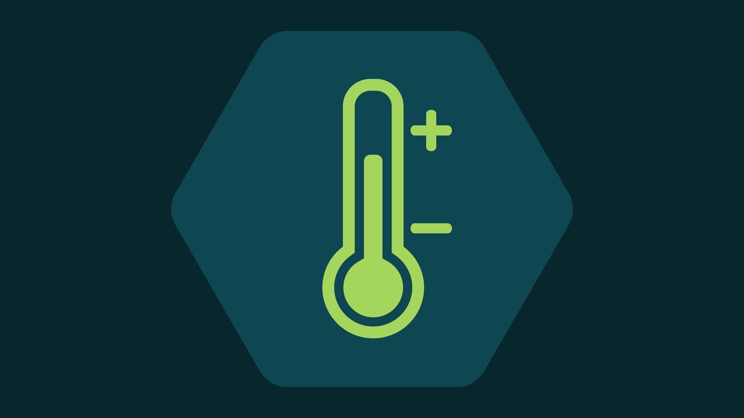 Illustration d'un thermomètre à mercure classique avec un signe plus et moins, indiquant les températures élevées et basses.