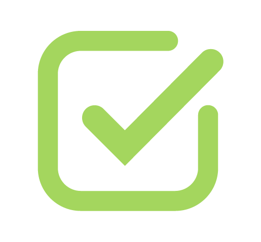 marca de verificación verde