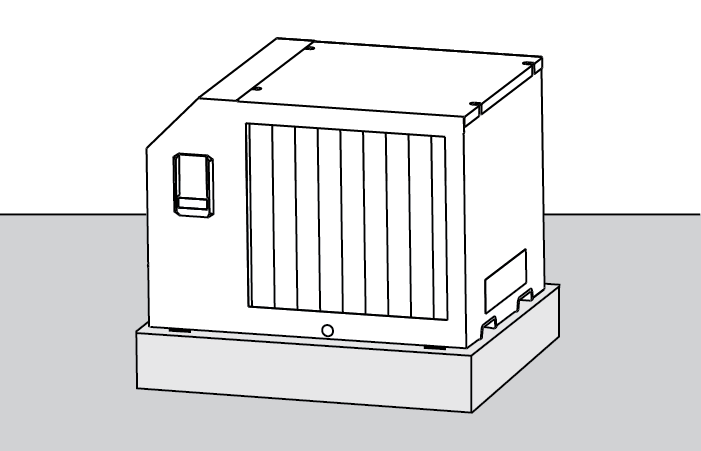 Freestanding dehumidifier
